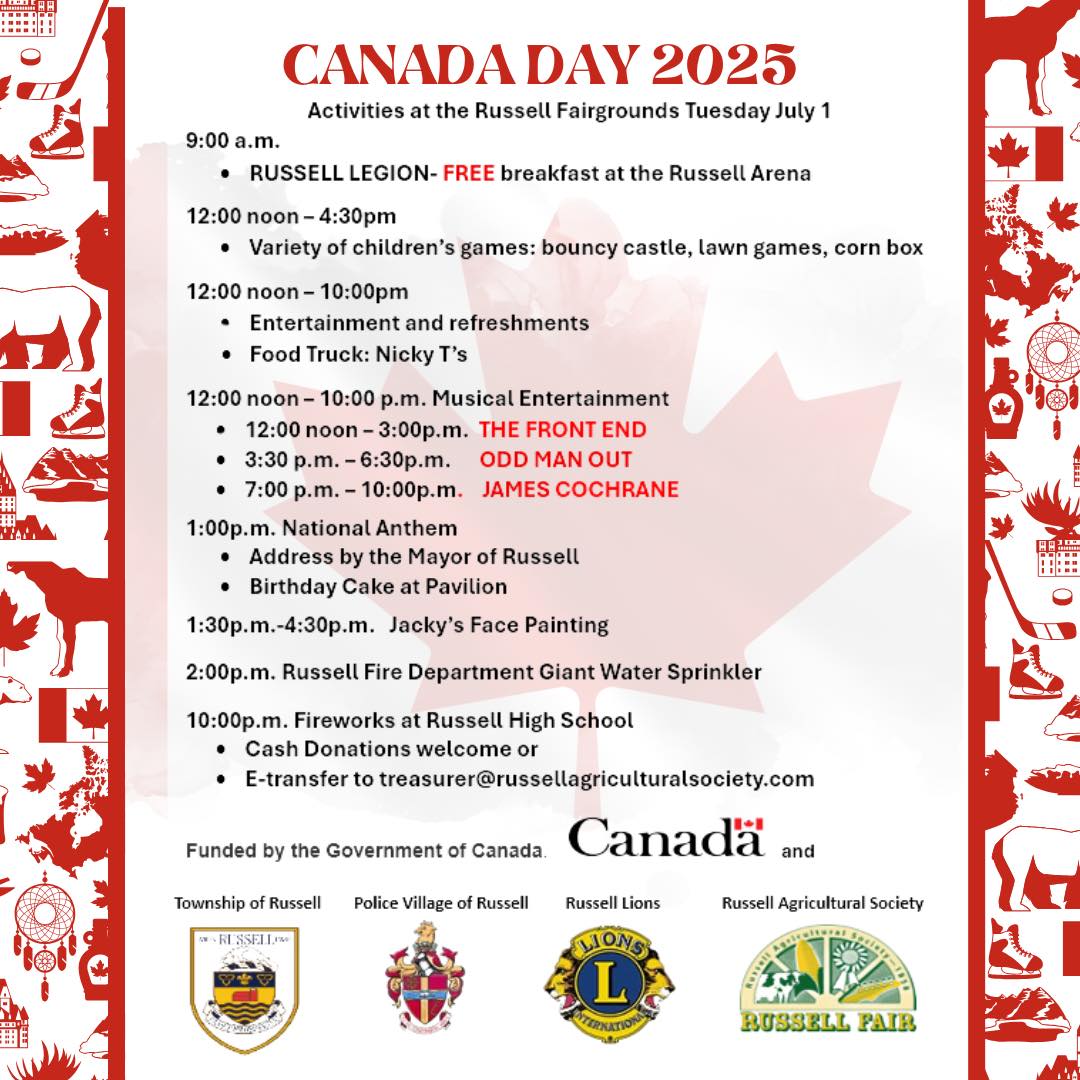 2025 Canada Event Schedule